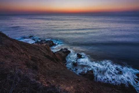 Palos Verdes Cliffs After Sunset Foto stock