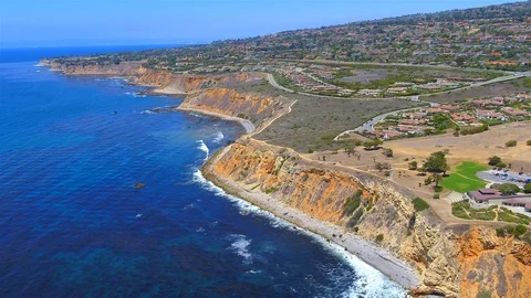 Palos Verdes Cliffs Stock Footage 99809467