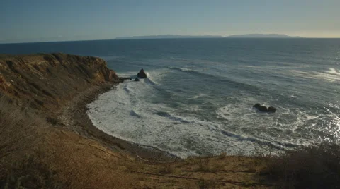 Palos Verdes coast  Stock Footage 56400165