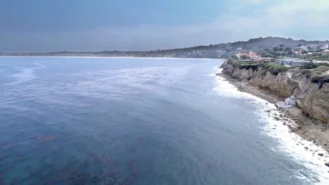 Palos Verdes Drone Flyover Stock Footage 90670988