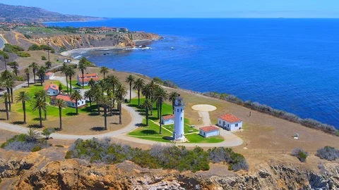 Palos Verdes Lighthouse Stock Footage 99809551