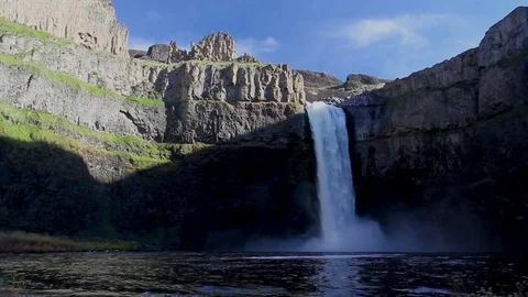Palouse Falls No Audio Stock Footage 83022087