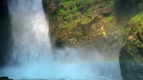 Palovit Waterfall in summer Stock Footage 196117891