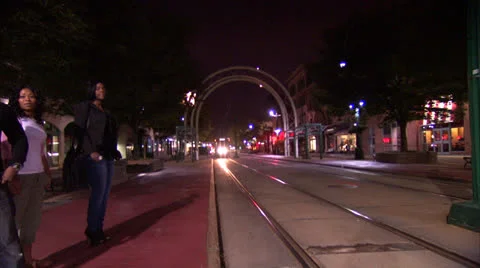 Pals by the Train Stock Footage 22772037