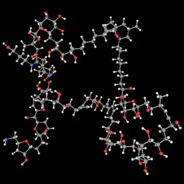 Palytoxin poison molecule Stock Illustration
