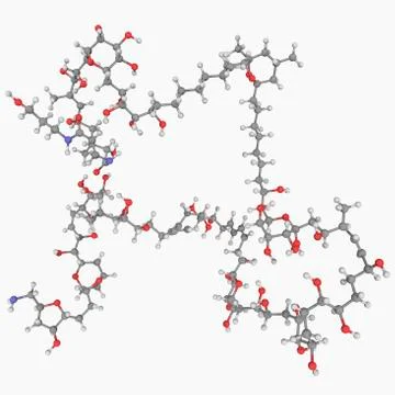 Palytoxin poison molecule Stock Illustration