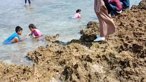 Pamayangsari beautiful beach Video stock 237130038