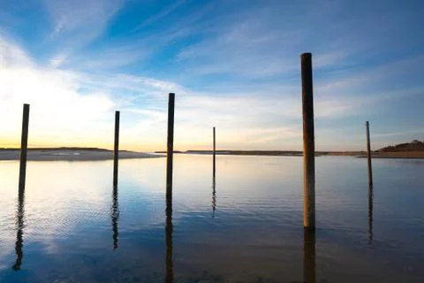 Pamet_Pilings Stock Photos