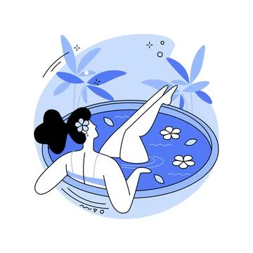 Pampering heaven isolated cartoon vector illustrations. Ilustración de archivo
