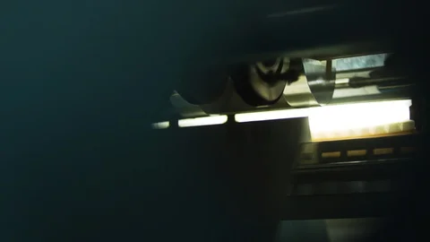 Pamphlets dropped down in a printing press Stock Footage 130144507