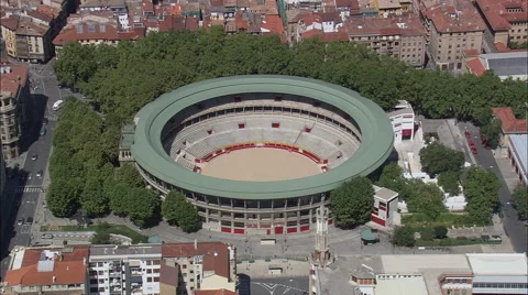 Pamplona Bull Ring Stock Footage 65382231