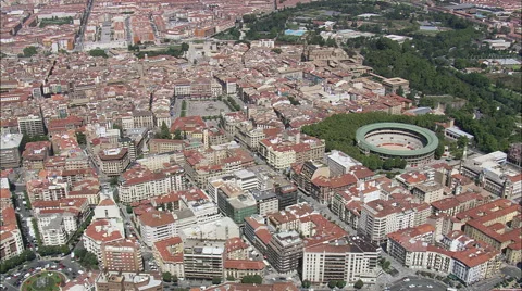 Pamplona Bull Ring Stock Footage 65382232