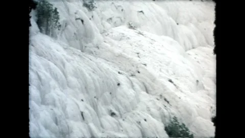 Pamukkale Hillside with Vegetation Video stock 278040266