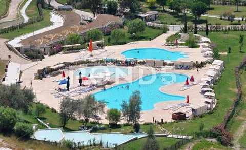 Pamukkale pool Stock Photos