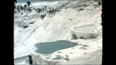 Pamukkale Pools Stock Footage 278040255