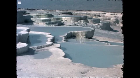 Pamukkale Terraces Overview Stock Footage 277585111