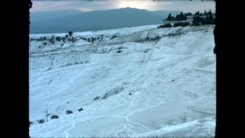 Pamukkale Terraces Overview Stock Footage 278040251