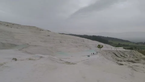 Pamukkale thermal pools Stock Footage 146096302
