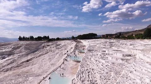 Pamukkale travertines Stock Footage 323560177