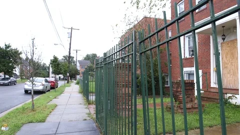 Pan Abandoned House DC Stock Footage 114180934
