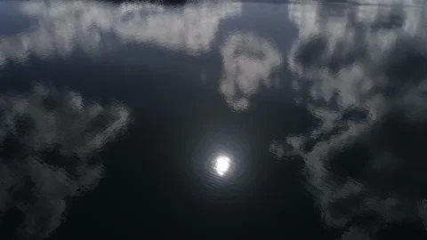 Pan up abstract 4K drone aerial backdrop | Stock Video | Pond5
