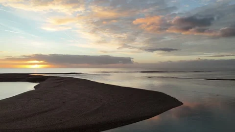 Pan across beach Stock Footage 320833618