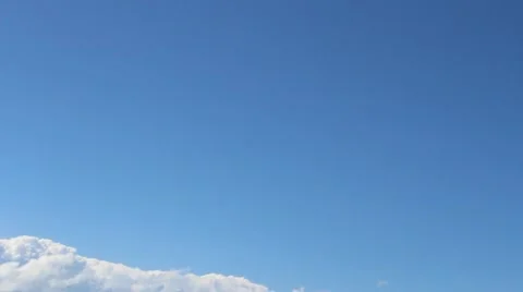 Pan Across Blue Sky, Lower Third Skyline 스톡 동영상 12365070