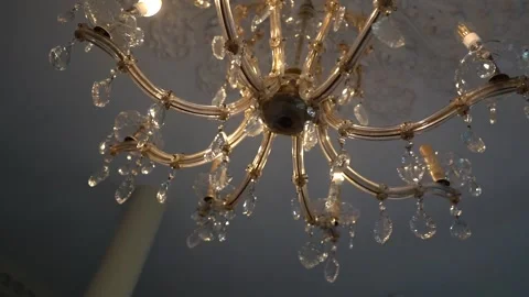 Pan across Chandelier Stock Footage 170994063
