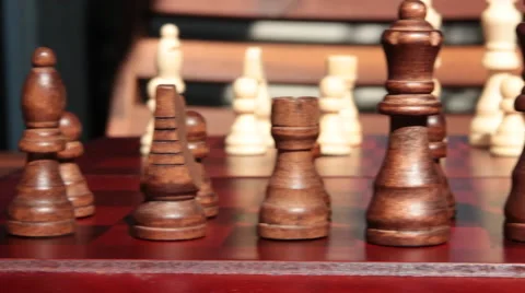 Pan Across Chess Pieces 動画素材 54289745