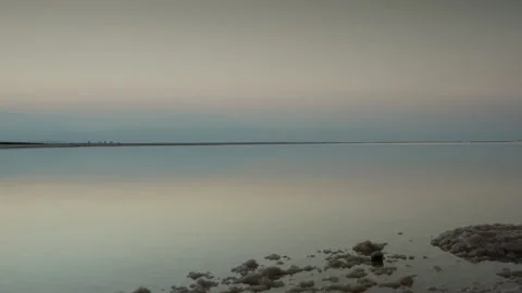 Pan Across the Dead Sea Stock Footage 270182447