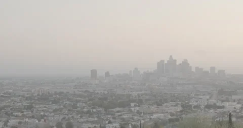 Pan Across Downtown Skyline Stock Footage 159093684