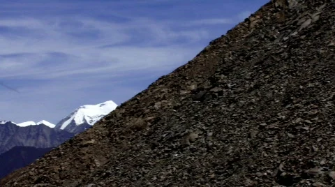 Pan across Himalayan Mountains Stock Footage 267253