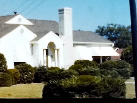 Pan across house Stock Footage 78009518