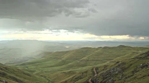 Pan across a mountain range Stock Footage 309769720