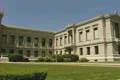 Pan across Museum of Fine Arts front Footage