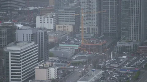 Pan Across Seattle, Washington Stock Footage 65255626