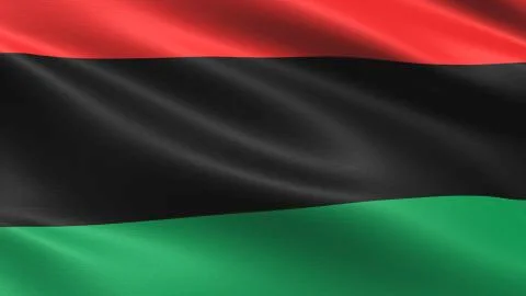 Pan African Flag Stockillustratie