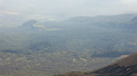 Pan and Static on Cindercone Mt. Meru Stock Footage 42399400