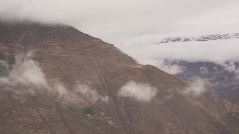 Pan of Andes mountain range Stock Footage 115727210