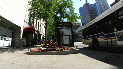 Pan to Apple Store Stock Footage 739516