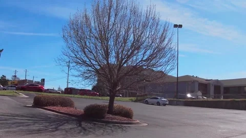 Pan around to Hampton Inn and suites hotel Belair road Stock Footage 181809920