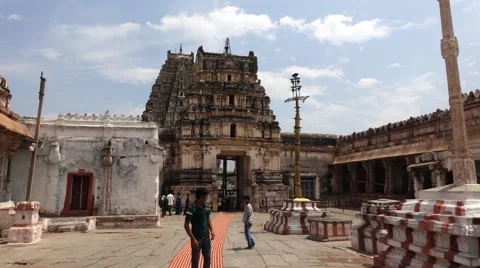 Pan around Virupaksha Temple Stock-Footage 43855826