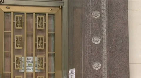 Pan - Asbestos dwelling Stock-Footage 10798283