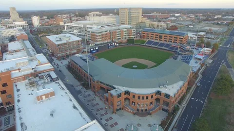 Pan of the ATC, Durham, NC Stock Footage 128406950