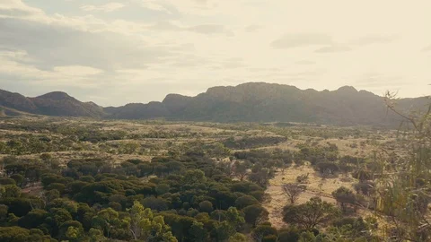 Pan of australia's landscape Stock Footage 92314352