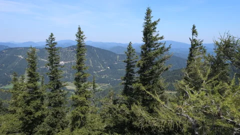 Pan Austrian Mountains Stock Footage 285857577