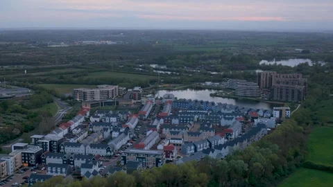 Pan backwards over Reading Green Park Uk Stock-Footage 335521606
