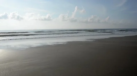 Pan of Beach in Florida Stock Footage 40430088