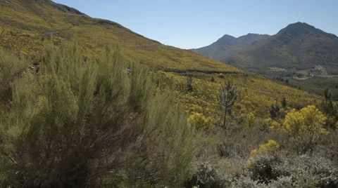 Pan of beautiful mountain landscape Stock Footage 32139347