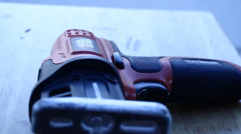 Pan of Black and Decker Hack saw 2 Video stock 35163923